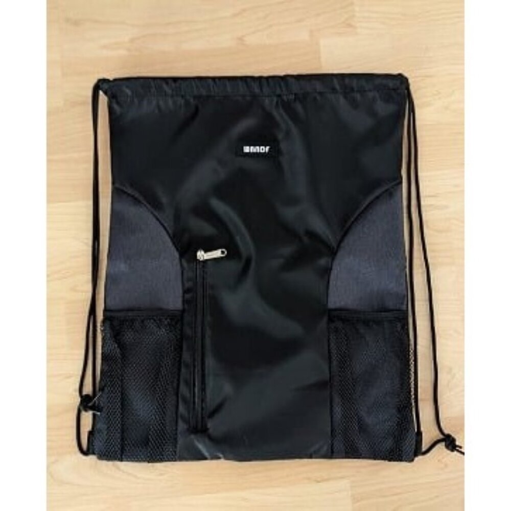 New Drawstring Backpack Sports Gym Sackpack with Mesh Pockets Water Resistant